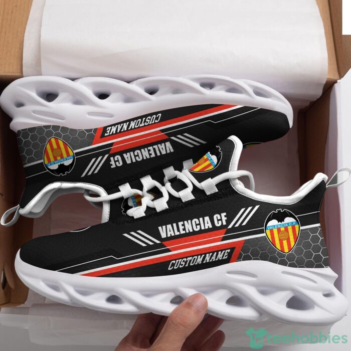 Valencia CF Custom Name Black Max Soul Shoes