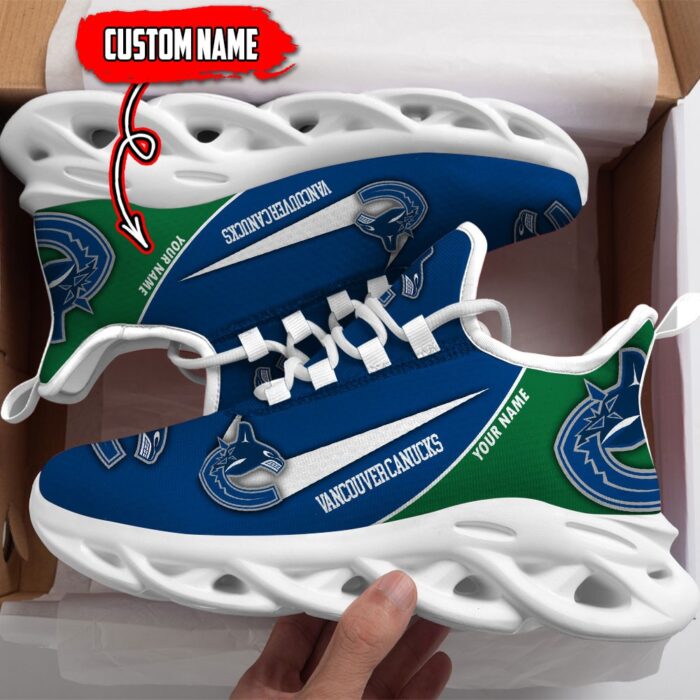 Vancouver Canucks Custom Name NHL New Max Soul Shoes