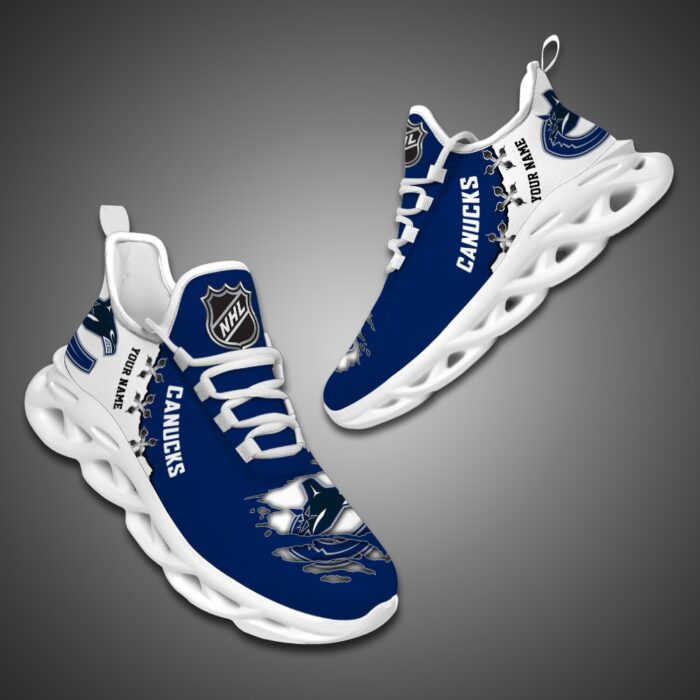 Vancouver Canucks Personalized NHL Max Soul Shoes