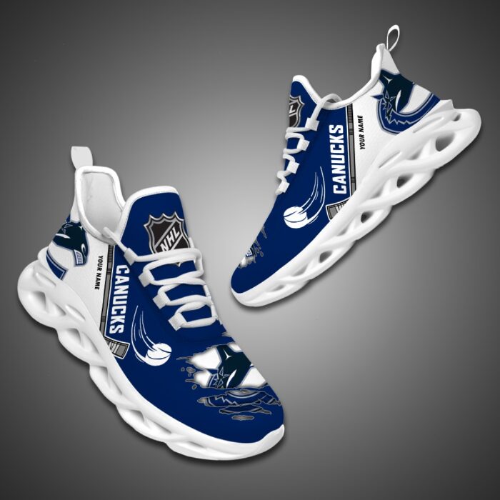 Vancouver Canucks Personalized NHL Max Soul Shoes Ver 2