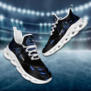 Vancouver Canucks Personalized NHL Sport Black Max Soul Shoes