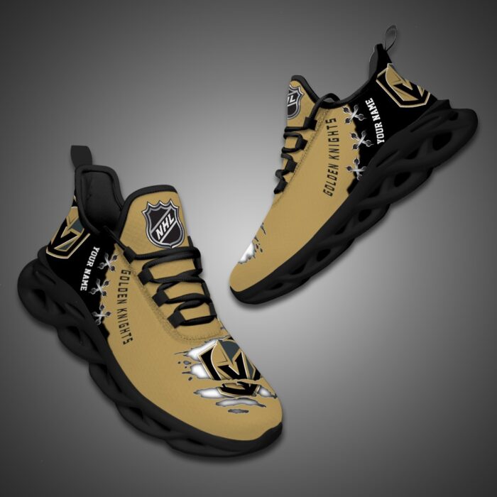 Vegas Golden Knights Personalized NHL Max Soul Shoes