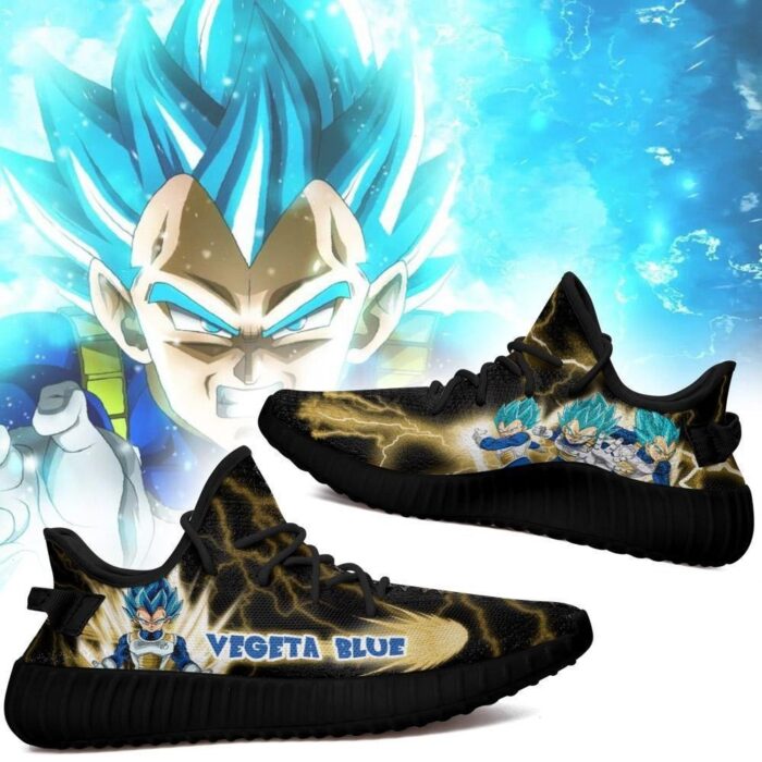 Vegeta Blue Yeezy Shoes Dragon Ball Z Art 55