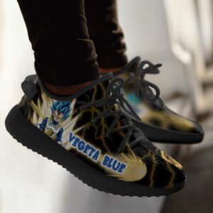 Vegeta Blue Yeezy Shoes Dragon Ball Z Art 55