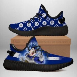 Vegeta Blue Yeezy Shoes Fashion Dragon Ball Shoes Fan Ver 1 For Fan