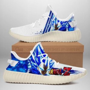 Vegeta Saiyan Blue Yeezy Shoes Dragon Ball Perfect Gift For DBZ Fan