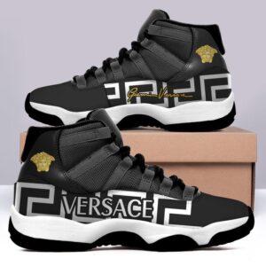 Versace Black Air Jordan 13 Sneaker