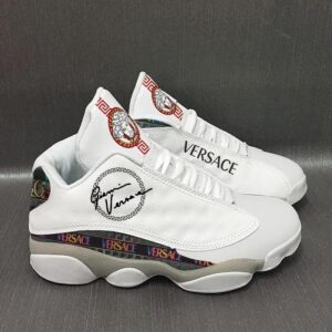 Versace White Air Jordan 13 Sneaker