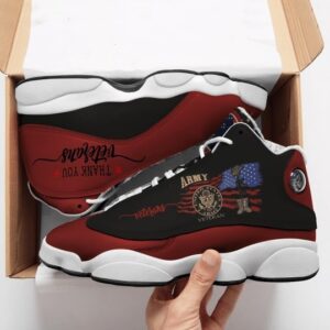 Veteran Boots And American Flag All Over Printed Air Jordan 13 Sneakers