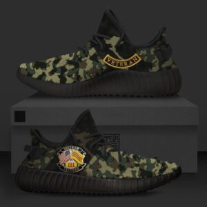 Vietnam Veteran Camo Runing Yeezy Shoes Sport Sneakers