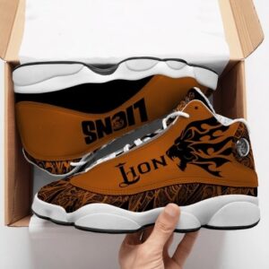 Viking Lions All Over Printed Air Jordan 13 Sneakers