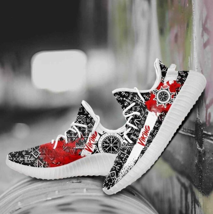 Viking Tattoo Yeezy Boost Shoes Sport Sneakers Yeezy Shoes