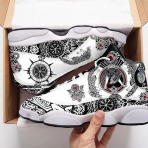 Viking Wolf All Over Print Air Jordan 13 Sneakers