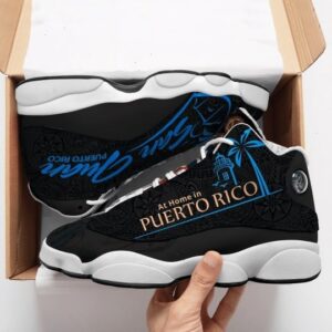 Vintage At Home In Puerto Rico All Over Printed Air Jordan 13 Sneakers