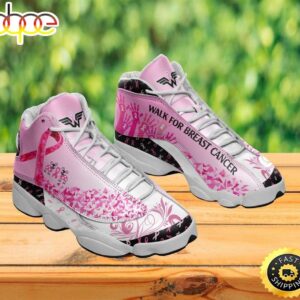 Walk For Breast Cancer Awareness Pink Ribbon and Bugs Air Air Jordan 13 Shoes