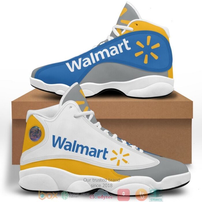 Walmart Logo Bassic Air Jordan 13 Sneaker Shoes