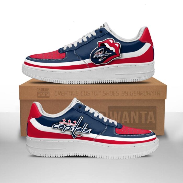 Washington Capitals Sneakers Custom Force Shoes Sexy Lips For Fans