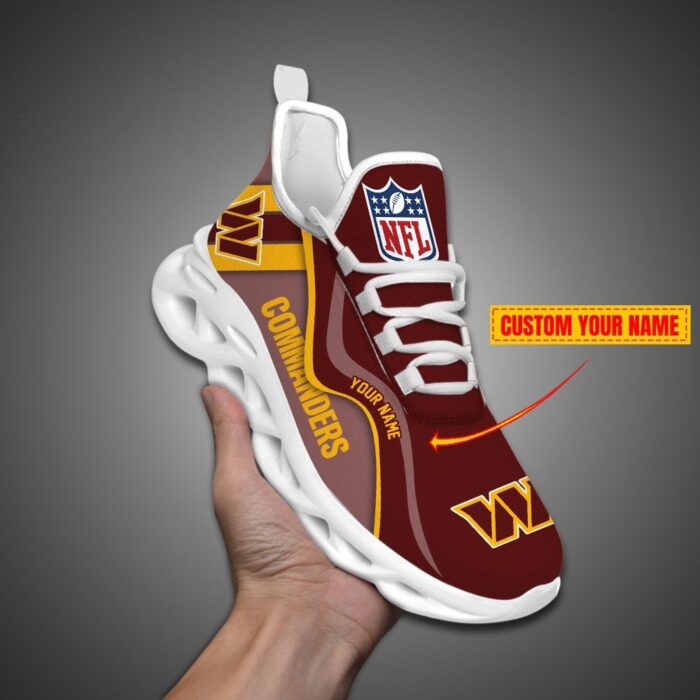 Washington Commanders NFL Customized Unique Max Soul Shoes