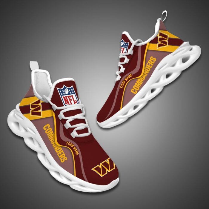 Washington Commanders NFL Customized Unique Max Soul Shoes