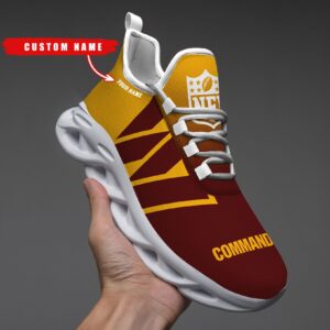 Washington Commanders Personalized Custom Name Max Soul Shoes