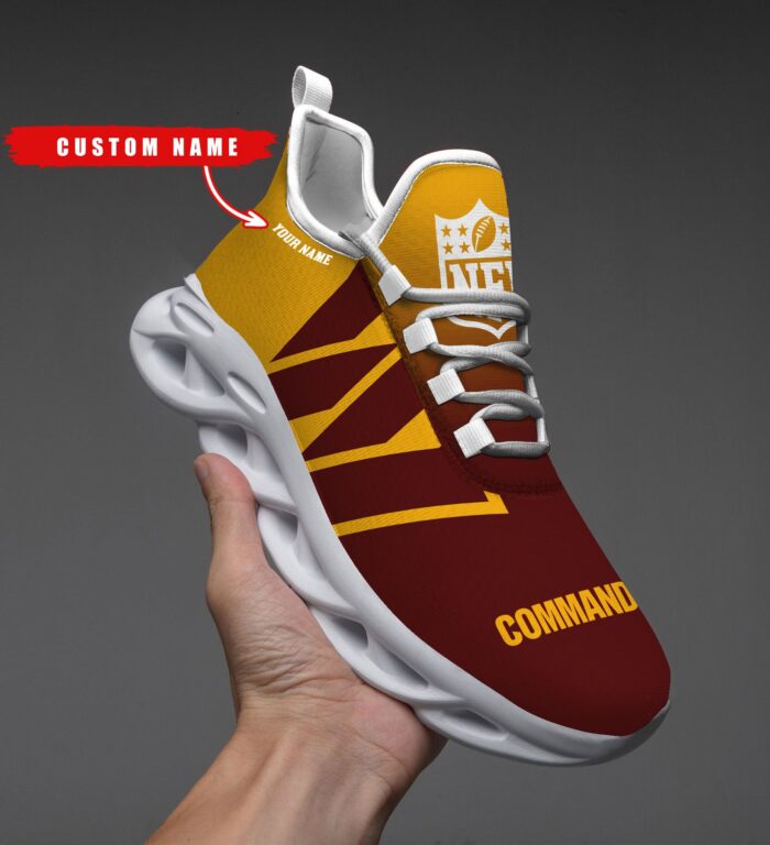 Washington Commanders Personalized Custom Name Max Soul Shoes