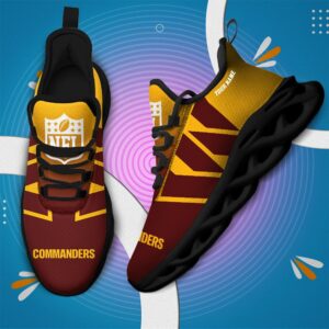 Washington Commanders Personalized Custom Name Max Soul Shoes