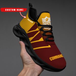 Washington Commanders Personalized Custom Name Max Soul Shoes