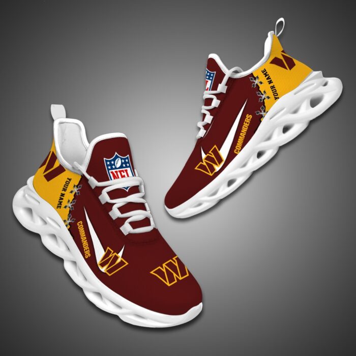 Washington Commanders Personalized NFL Max Soul Shoes Fan Gift