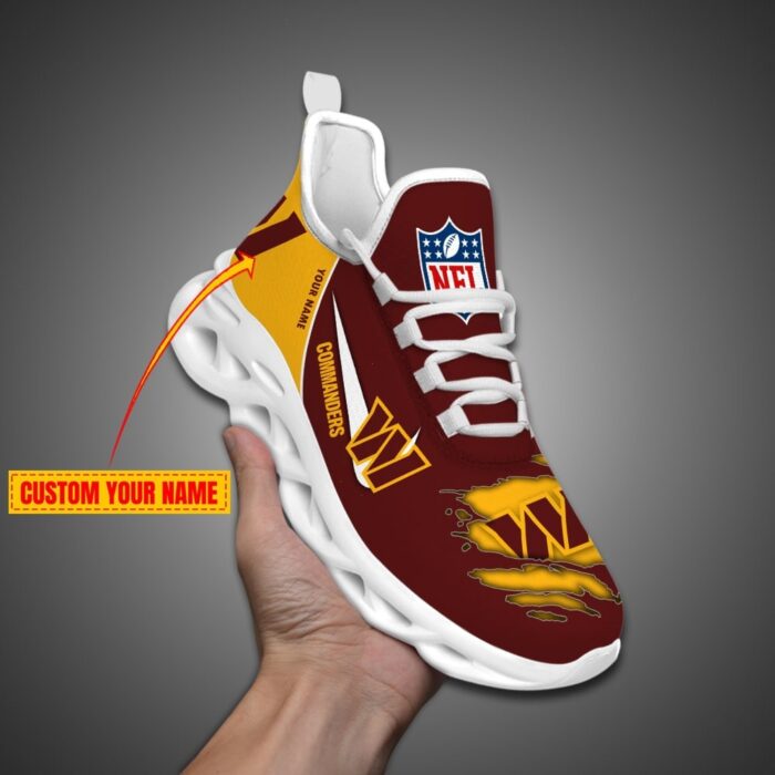 Washington Commanders Personalized NFL Max Soul Shoes for Fan