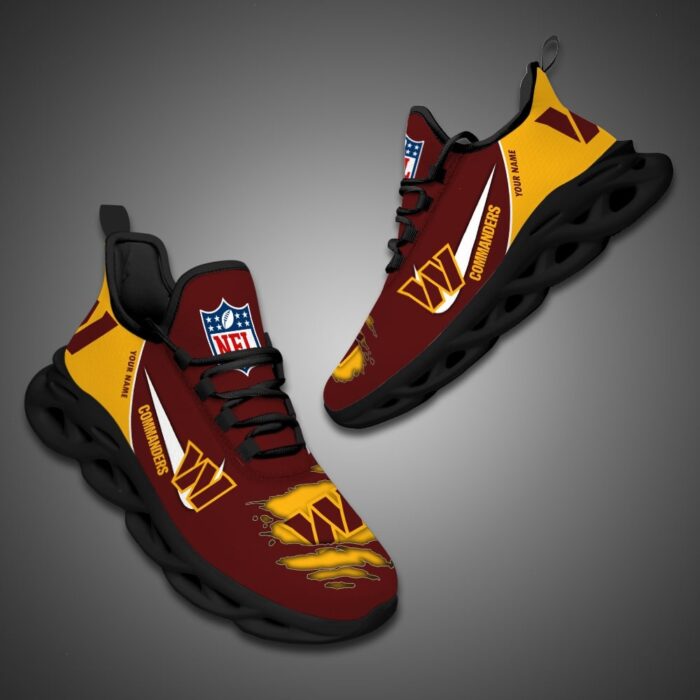 Washington Commanders Personalized NFL Max Soul Shoes for Fan