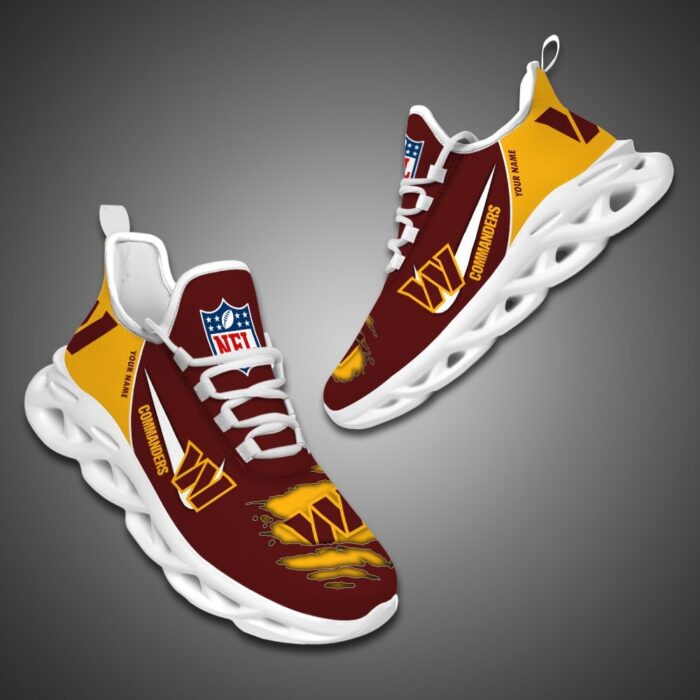 Washington Commanders Personalized NFL Max Soul Shoes for Fan