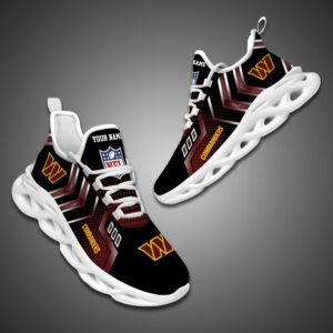 Washington Commanders Personalized NFL Metal Style Design Max Soul Shoes