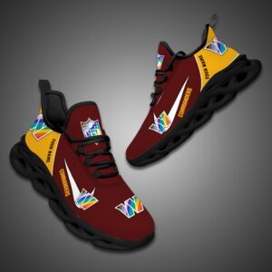 Washington Commanders Personalized Pride Month Luxury NFL Max Soul Shoes Ver 2