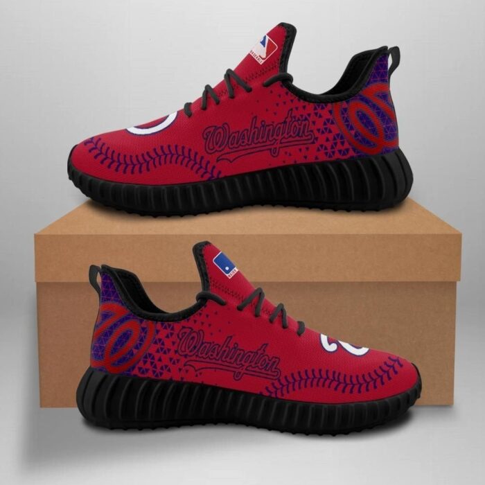 Washington Nationals Unisex Sneakers New Sneakers Custom Shoes Baseball Yeezy Boost Yeezy Shoes