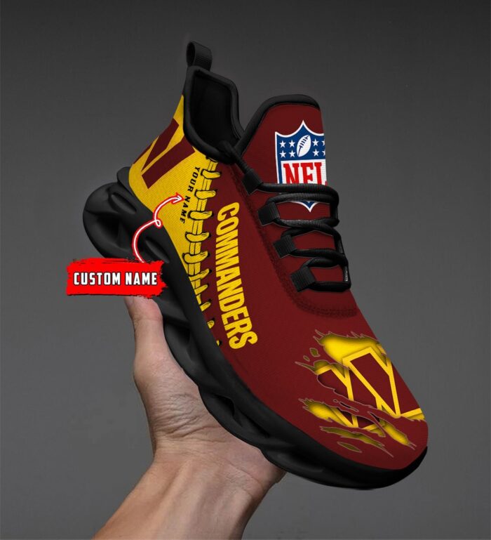 Washington Redskins Personalized NFL Max Soul Shoes