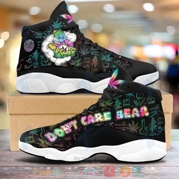 Weed Dont Care Bear Air Jordan 13 Shoes