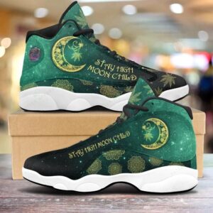 Weed Stay High Moon Child Air Jordan 13 Shoes