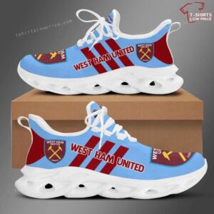 West Ham United FC Blue Red Max Soul Shoes Running Sneakers