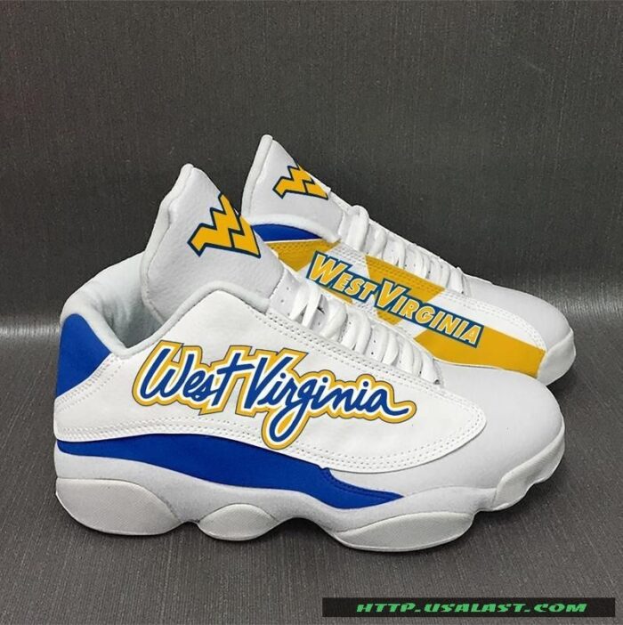 West Virginia Air Jordan 13 Shoes 2