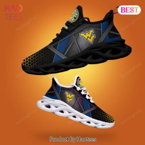 West Virginia Mountaineers NCAA Black Blue Gold Max Soul Shoes