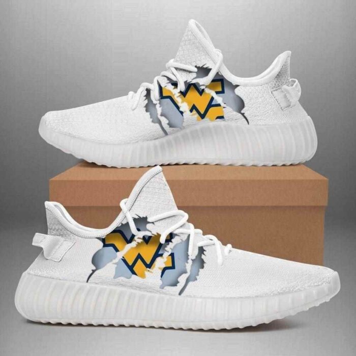 West Virginia Mountaineers Yeezy Boost Shoes Sport Sneakers