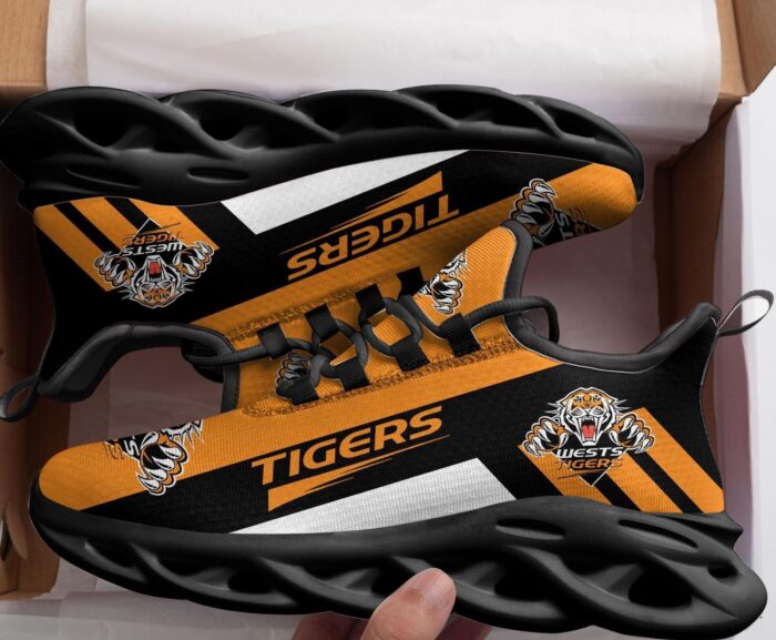 Wests Tigers Black Shoes Max Soul