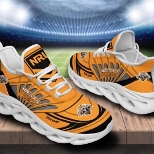 Wests Tigers Custom Name NRL Max Soul Shoes