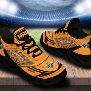 Wests Tigers Custom Name NRL Max Soul Shoes