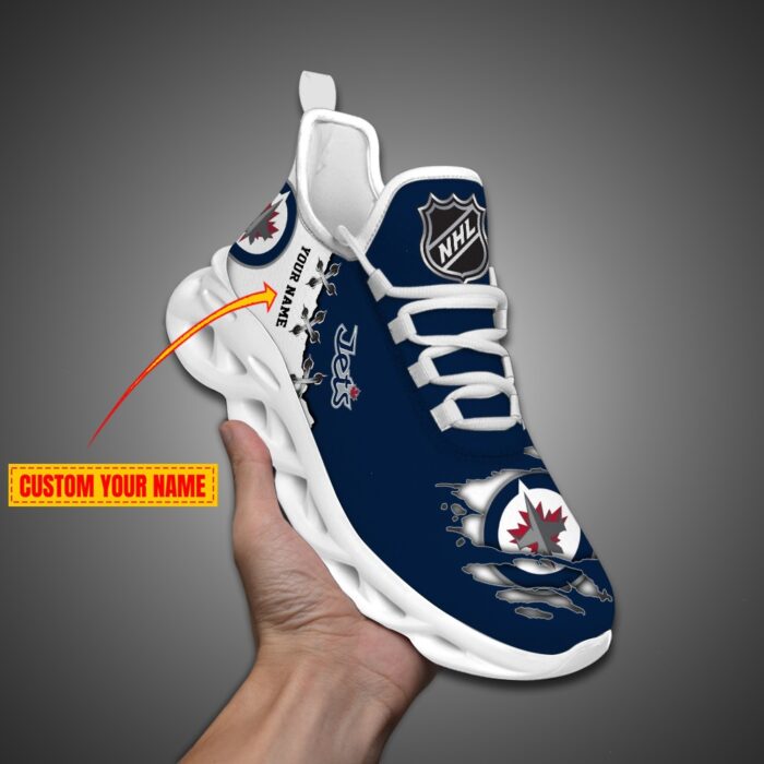 Winnipeg Jets Personalized NHL Max Soul Shoes