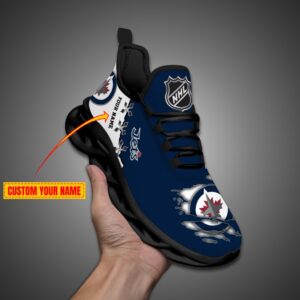 Winnipeg Jets Personalized NHL Max Soul Shoes