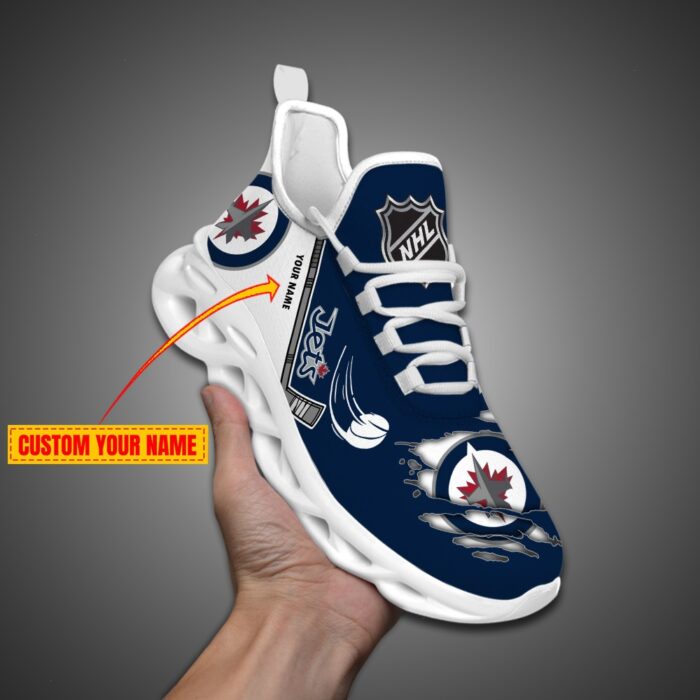 Winnipeg Jets Personalized NHL Max Soul Shoes Ver 2