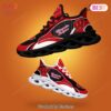 Wisconsin Badgers NCAA Red Black White Max Soul Shoes for NCAA Fan