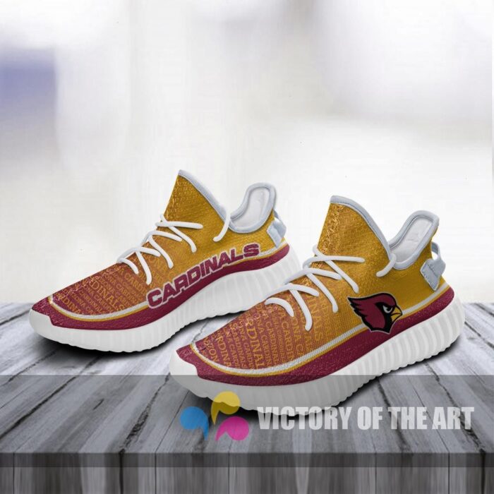 Words In Line Logo Arizona Cardinals Yeezy Shoes