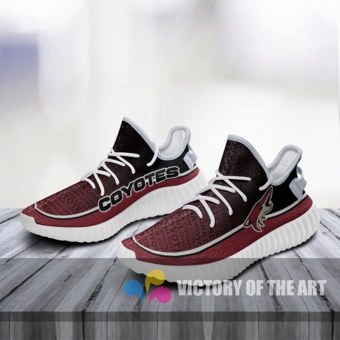 Words In Line Logo Arizona Coyotes Yeezy Shoes